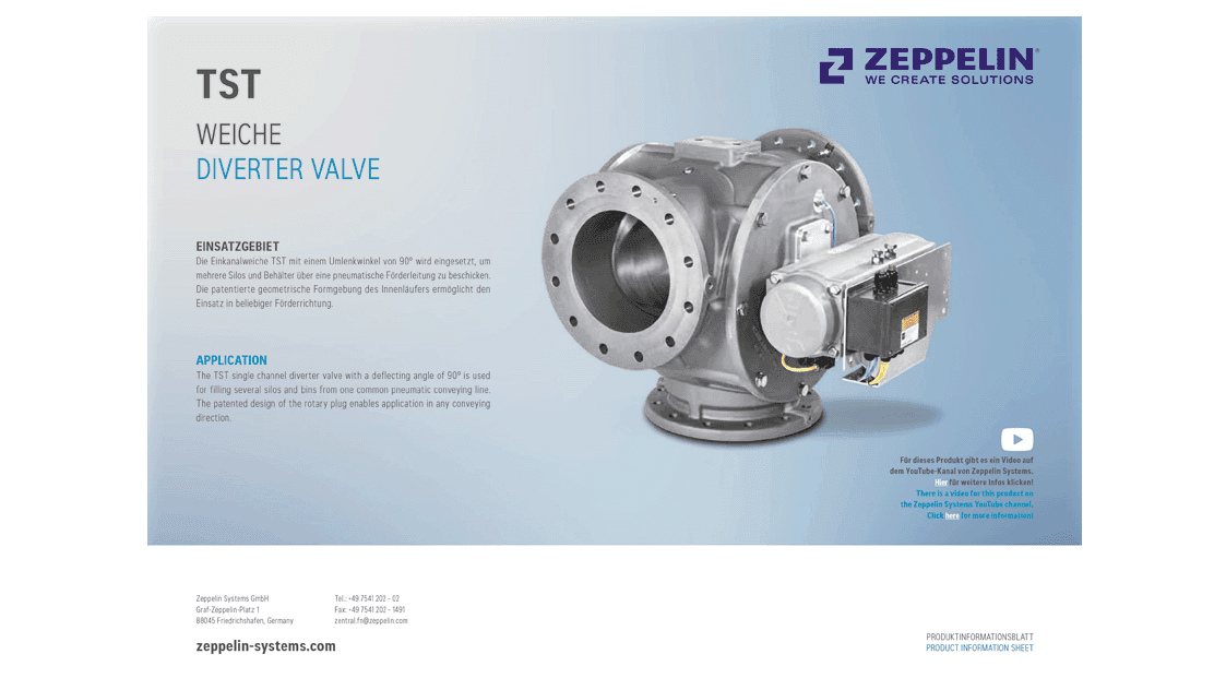 Single channel diverter valve TST