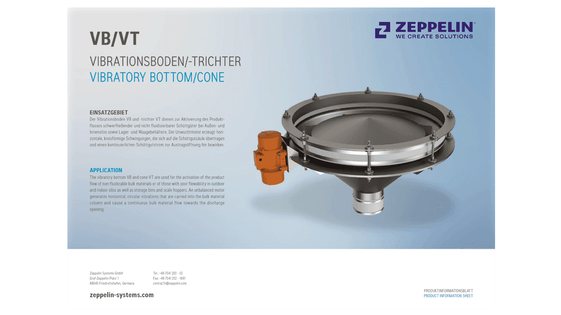 VIBRATORY BOTTOM/CONE VB/VT