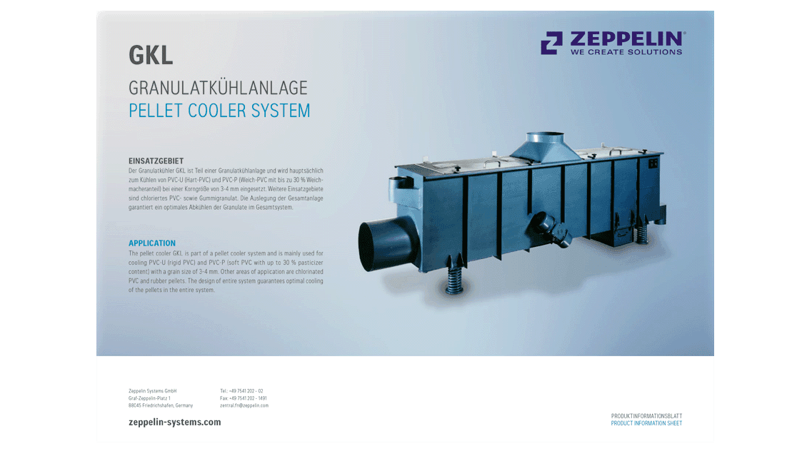 Pellet cooler GKL
