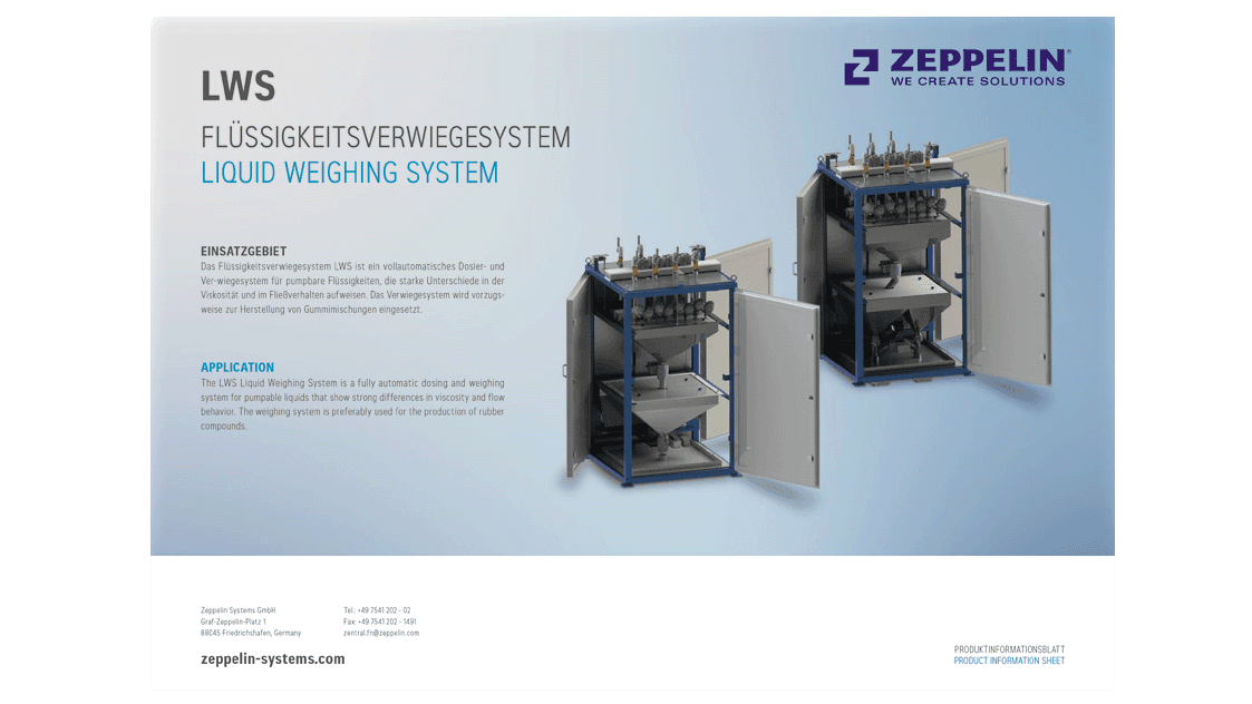 LIQUID WEIGHING SYSTEM LWS