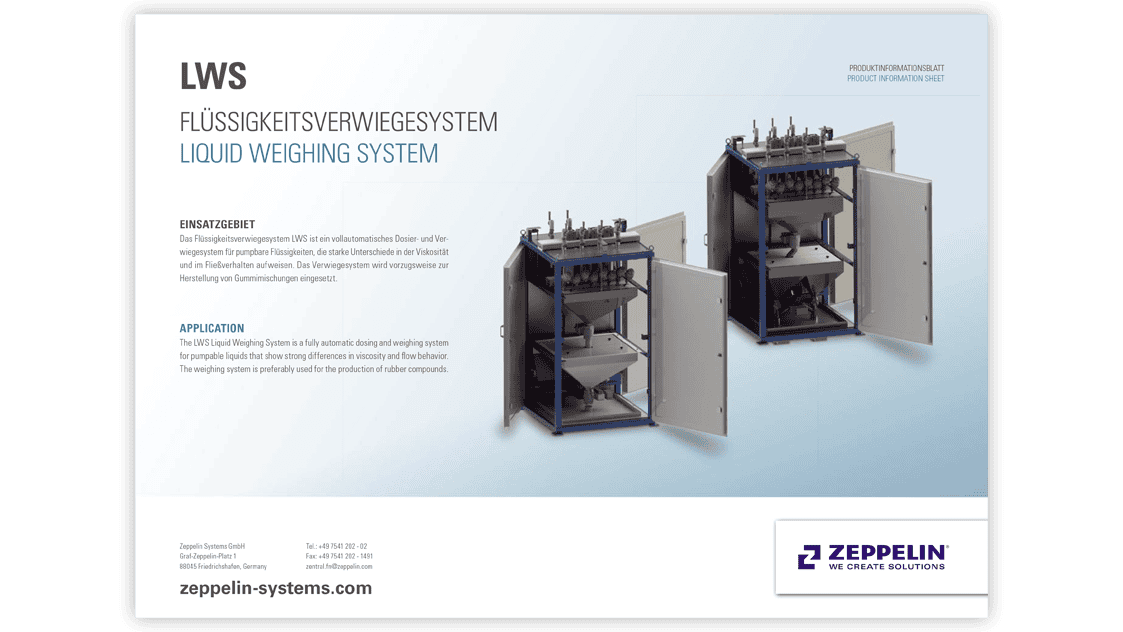 LIQUID WEIGHING SYSTEM LWS