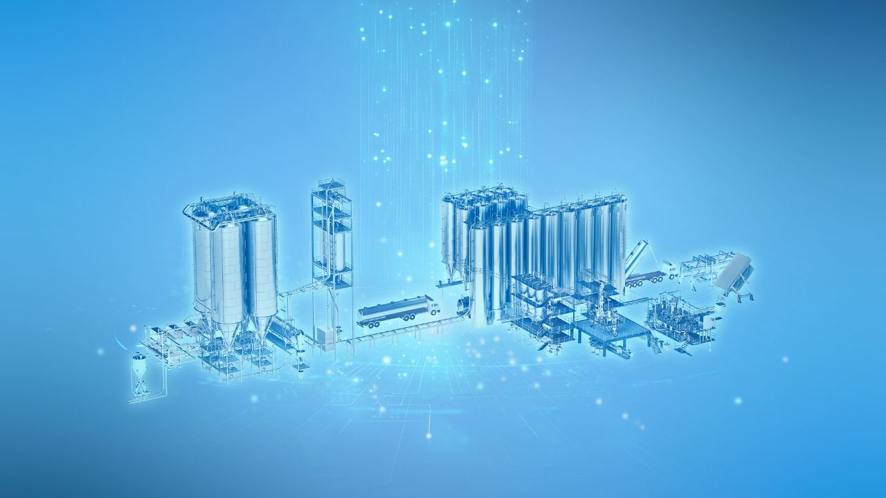 Granulate conveying from the extruder