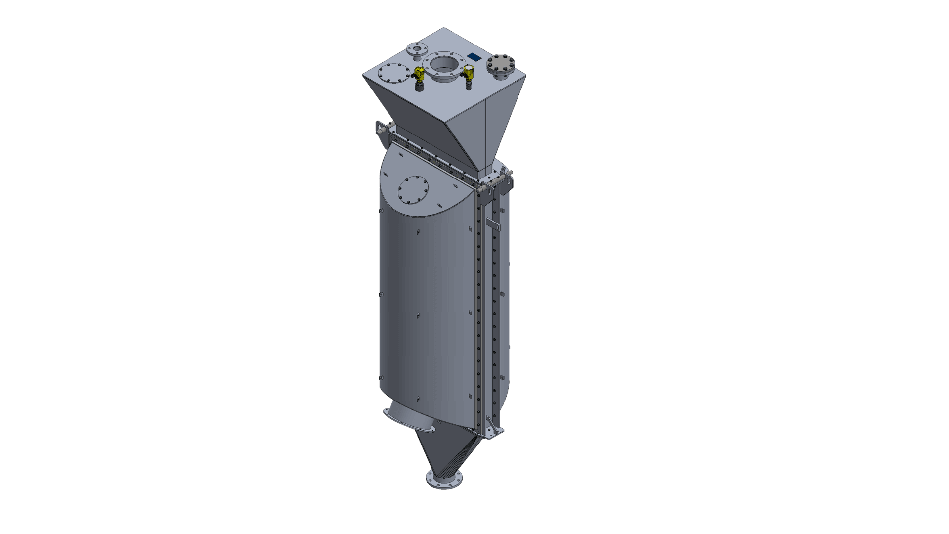 Cross-flow heat exchanger CHE