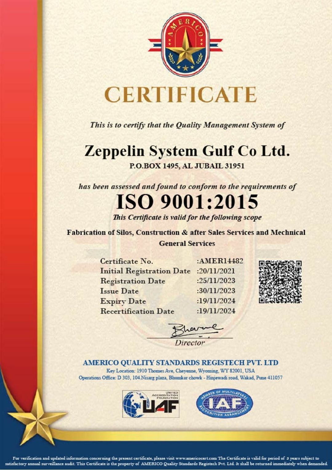UAF ISO 9001