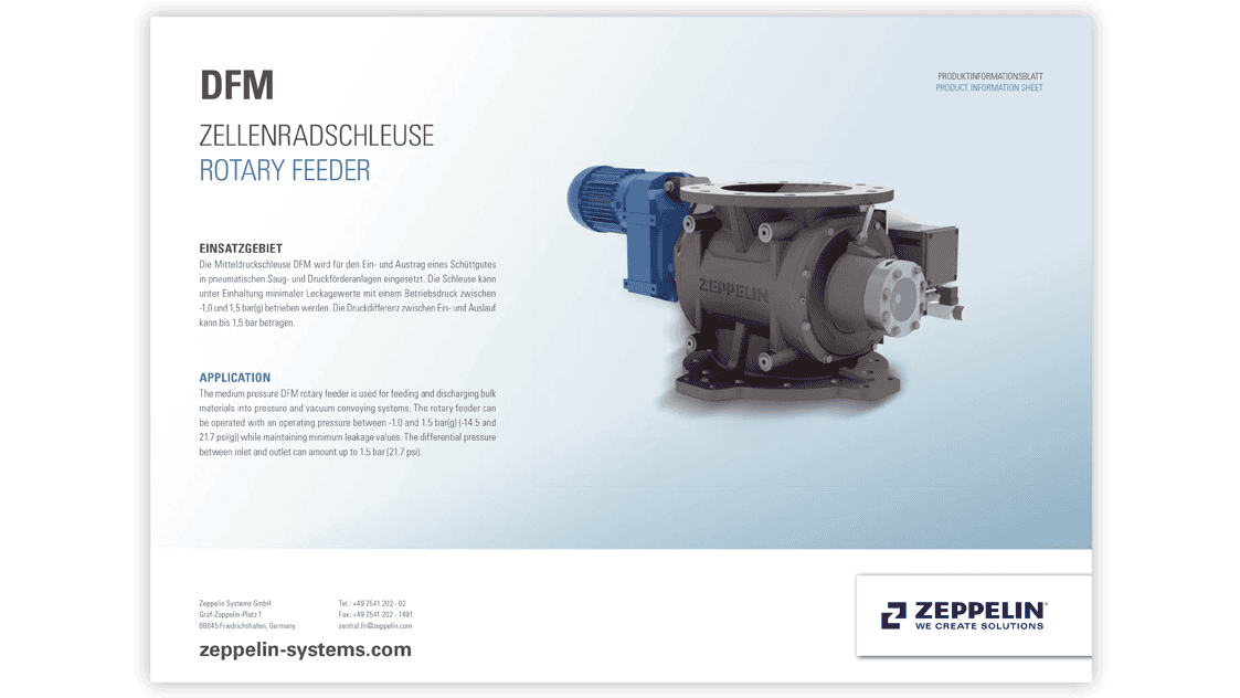 Zellenradschleuse DFM